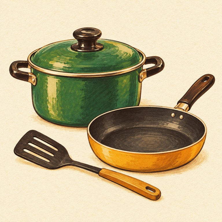 キッチン用品のイメージイラスト