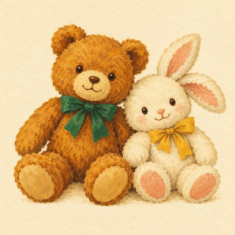 ぬいぐるみのイメージイラスト