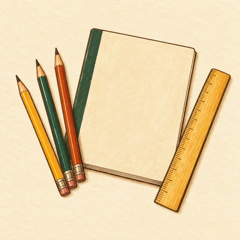 文具のイメージイラスト